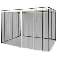 Moskitonetz mit Reißverschlusssystem für 3x3m Pavillon.