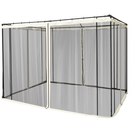 Moskitonetz mit Reißverschlusssystem für 3x3m Pavillon.