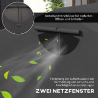 Motorrad Abdeckplane XXL wasserdicht outdoor winterfest schwarz