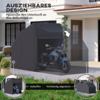 Motorrad Abdeckplane XXL wasserdicht outdoor winterfest schwarz