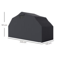 Motorrad Abdeckplane XXL wasserdicht outdoor winterfest schwarz