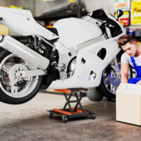 Motorradheber höhenverstellbar für Motorräder 500kg aus Stahl