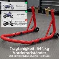 Motorradständer Set Motorradheber vorne bis 544kg Stahl