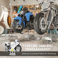 Motorradständer Universal bis 500kg aus Stahl grau