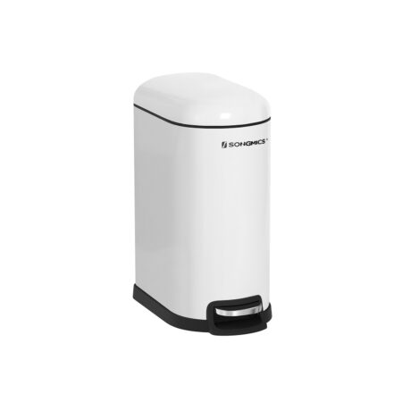 Mülleimer Abfalleimer schmal 10 Liter Weiss.