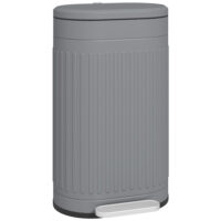 Mülleimer Treteimer mit Deckel Soft-Close 30L grau