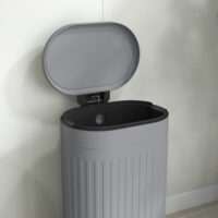 Mülleimer Treteimer mit Deckel Soft-Close 30L grau