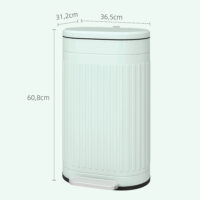 Mülleimer Treteimer mit Deckel und Soft-Close 30L grün