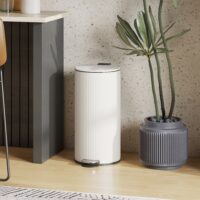 Mülleimer Treteimer mit Softclose und Pedal 30L schwarz