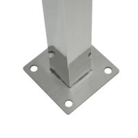 Mülltonnen-Zaun Mülltonnenverkleidung 150x165x85cm Metall Edelstahl