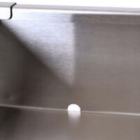 Mülltonnenbox aus Metall anthrazit mit Pflanzkasten 2er Set in Holzoptik