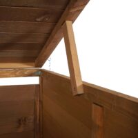 Grosse Mülltonnenbox aus Holz braun erweiterbar für 2–4 Tonnen