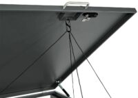 Mülltonnenbox für 2 Tonnen aus Metall anthrazit in Marmor-Optik