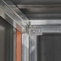 Premium Mülltonnenbox XL aus Metall in grauer Holzoptik erweiterbar