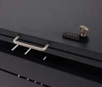 Mülltonnenbox aus Stahl anthrazit für 2 Tonnen erweiterbar