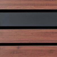 Metall Mülltonnenbox XL anthrazit in Kirsch-Holzoptik für 2 bis 4 Tonnen