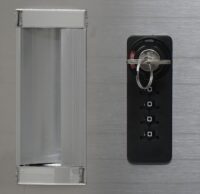 Mülltonnenbox XL aus Edelstahl erweiterbar für 2 oder 4 Tonnen