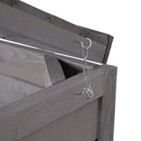 XL Mülltonnenbox aus Holz anthrazit-grau erweiterbar im 2er Set