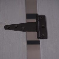 Mülltonnenbox XL aus Massivholz hellgrau erweiterbar 114x67x97 cm