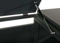 Mülltonnenbox XL aus Stahl anthrazit erweiterbar für 2–4 Tonnen