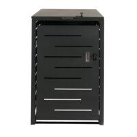 Mülltonnenbox XL aus Stahl anthrazit erweiterbar und wetterfest