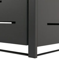 Mülltonnenbox XL aus Stahl anthrazit erweiterbar und wetterfest