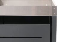 XXL Mülltonnenbox aus Edelstahl mit Pflanzkasten wetterfest erweiterbar