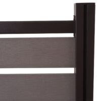 Mülltonnenverkleidung Alu Holzoptik erweiterbar 130x110cm grau