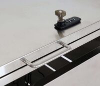 Mülltonnenverkleidung aus Edelstahl erweiterbar 103x60x62 cm