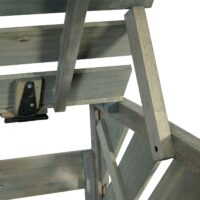 Mülltonnenverkleidung XL aus Holz grau für 1 bis 2 Tonnen 120x68x98 cm