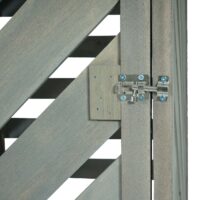 Mülltonnenverkleidung XL aus Holz grau für 1 bis 2 Tonnen 120x68x98 cm