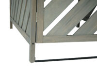 Mülltonnenverkleidung XL aus Holz grau für 1 bis 2 Tonnen 120x68x98 cm