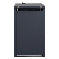 Mülltonnenverkleidung aus Stahl anthrazit erweiterbar 1er Box