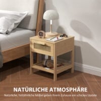 Nachttisch Beistelltisch mit Schublade für Schlafzimmer