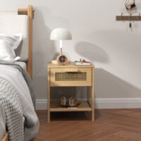 Nachttisch Beistelltisch mit Schublade für Schlafzimmer