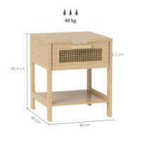 Nachttisch Beistelltisch mit Schublade für Schlafzimmer
