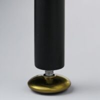 Nachttisch Beistelltisch Industrial Staufächer Metall Schilfglas 55x41x41cm schwarz