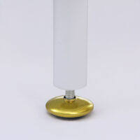 Nachttisch Beistelltisch Industrial Staufächer Metall Schilfglas 55x41x41cm weiss