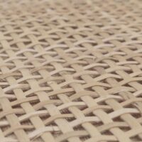 Nachttisch Kaffeetisch Beistelltisch Kubu Rattan Eiche-Optik 56x40x40cm