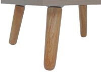 Nachttisch Kaffeetisch Beistelltisch Kubu Rattan Eiche-Optik 56x40x40cm