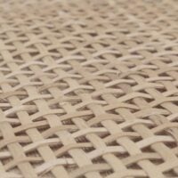 Nachttisch Nachtschrank Beistelltisch Kubu Rattan Eiche-Optik 71x40x41cm