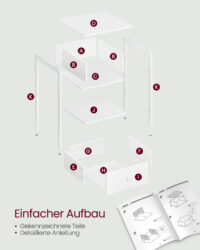 Nachttisch Schubladentisch mit Schublade.