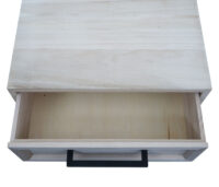 Nachttisch Kommode Beistelltisch Schublade Shabby-Look 59x43x36cm natur