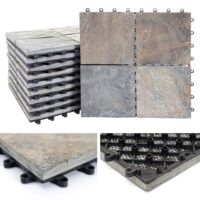 Naturstein Bodenfliese Granit bunt 30x30 cm Balkon Terrasse