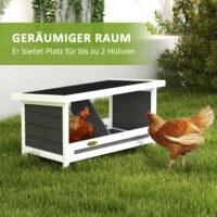 Wetterbeständiger Nistkasten aus Tannenholz in Grau, 66x37x34cm.