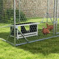 Wetterbeständiger Nistkasten aus Tannenholz in Grau, 66x37x34cm.