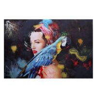 Handgemaltes Ölgemälde Frau auf Leinwand 120x180 cm Wandbild