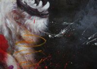 Handgemaltes Löwe Ölgemälde auf Leinwand 100x150 cm