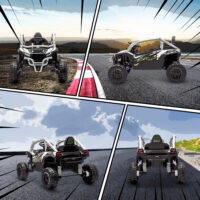 Kinder Elektroauto OFFROAD Geländewagen mit Fernbedienung und LED für 3-8 Jahre