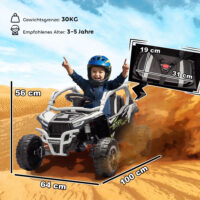 Kinder Elektroauto OFFROAD Geländewagen mit Fernbedienung und LED für 3-8 Jahre